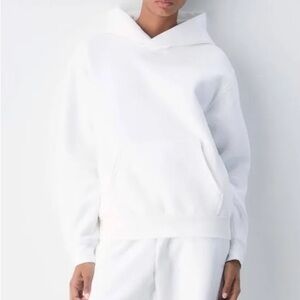 Aritzia White Pullover Hoodie